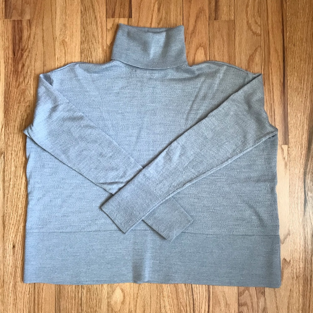 EVERLANE luxe wool square turtleneck